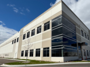 Exterior shot of 1700 Madeline Lane, an industrial property in Elgin, Ill.