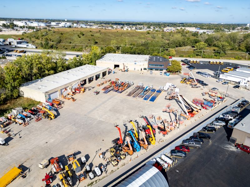 The 2201 E. Higgins Road industrial outdoor storage site in Elk Grove, Ill., in the Chicago market