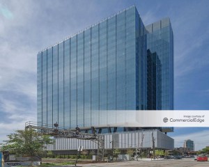 Exterior shot of office building at 360 N. Green St. in Chicago