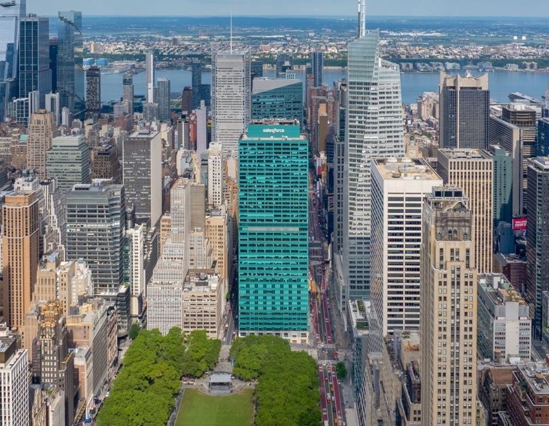 3 Bryant Park is a 42-story trophy office tower in Midtown Manhattan