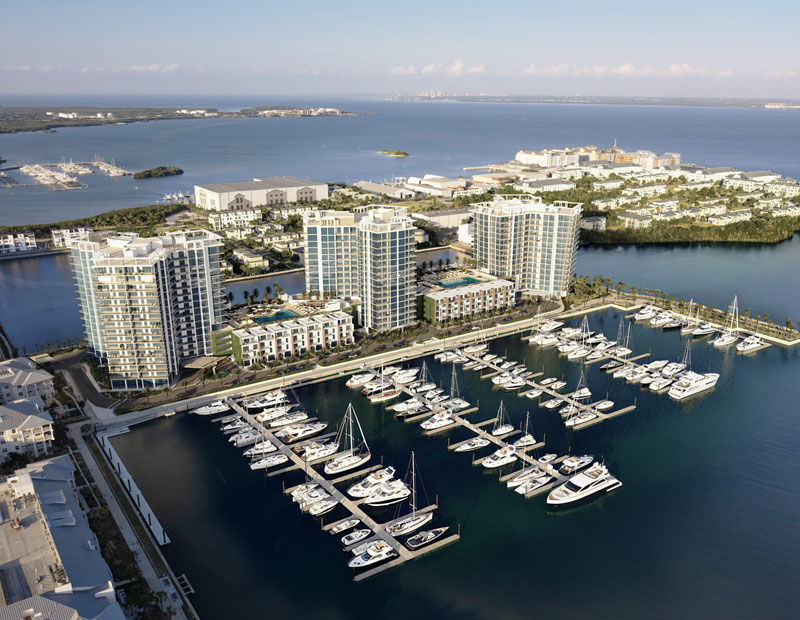 Marina Pointe in Tampa provides private marina access to the Gulf of Mexico, setting a new standard for waterfront luxury. Image by Clear pH Design, courtesy of BTI Partners