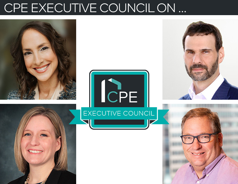 CPE Executive Council featuring Janovic, Severino, Szarznski and Ebeling