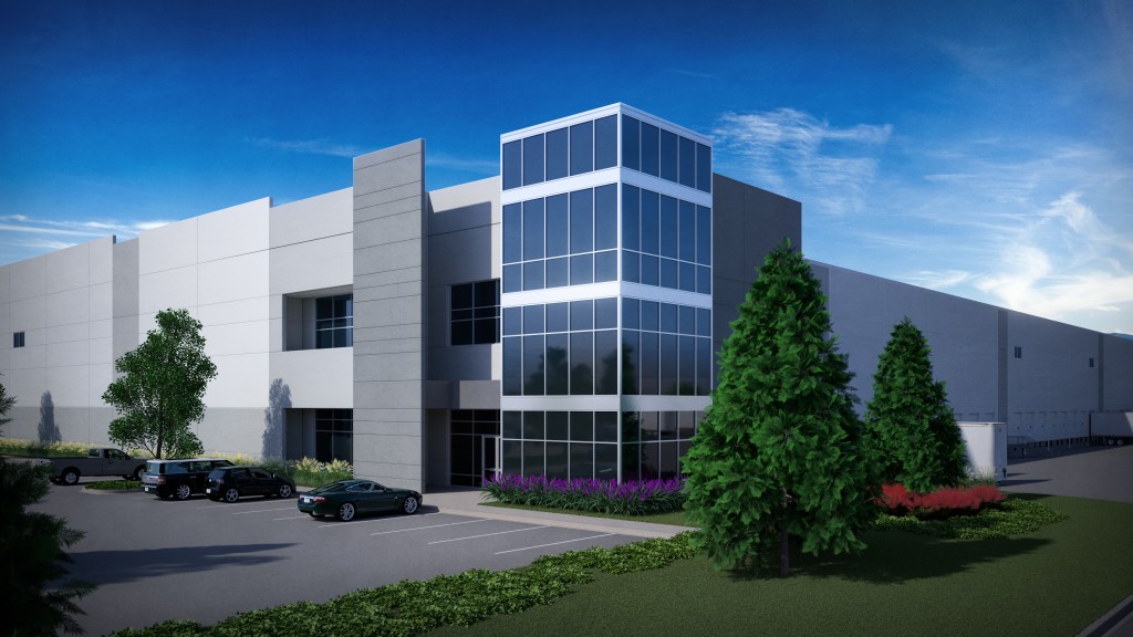 Rendering of Gateway Crossing Logistics Park in Forney, Texas