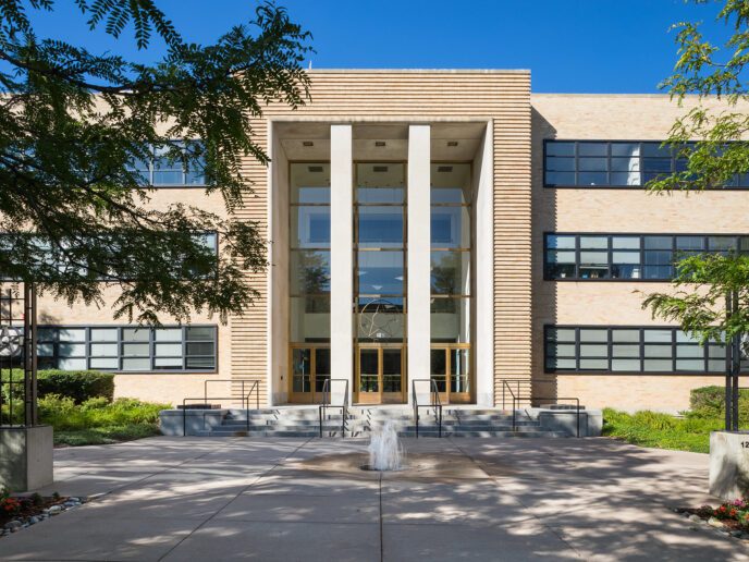 Exterior shot of Rampart Medical Campus, a 71,000-square-foot, two-building medical office in Denver.