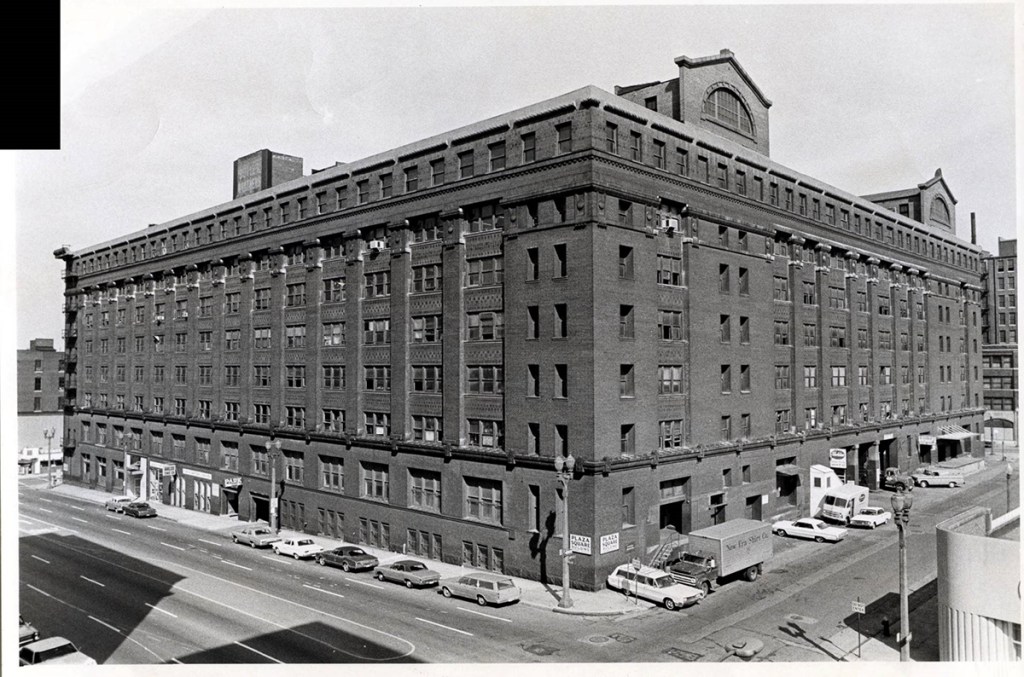 Black and white shot of the former warehouse that was recently transformed into The Victor