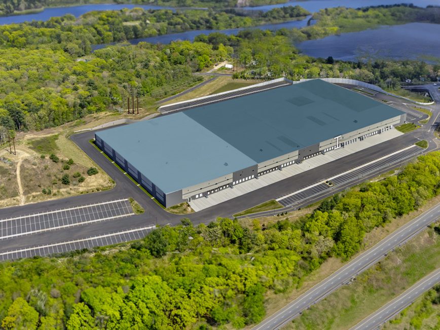 Aerial view of Uxbridge Distribution Center