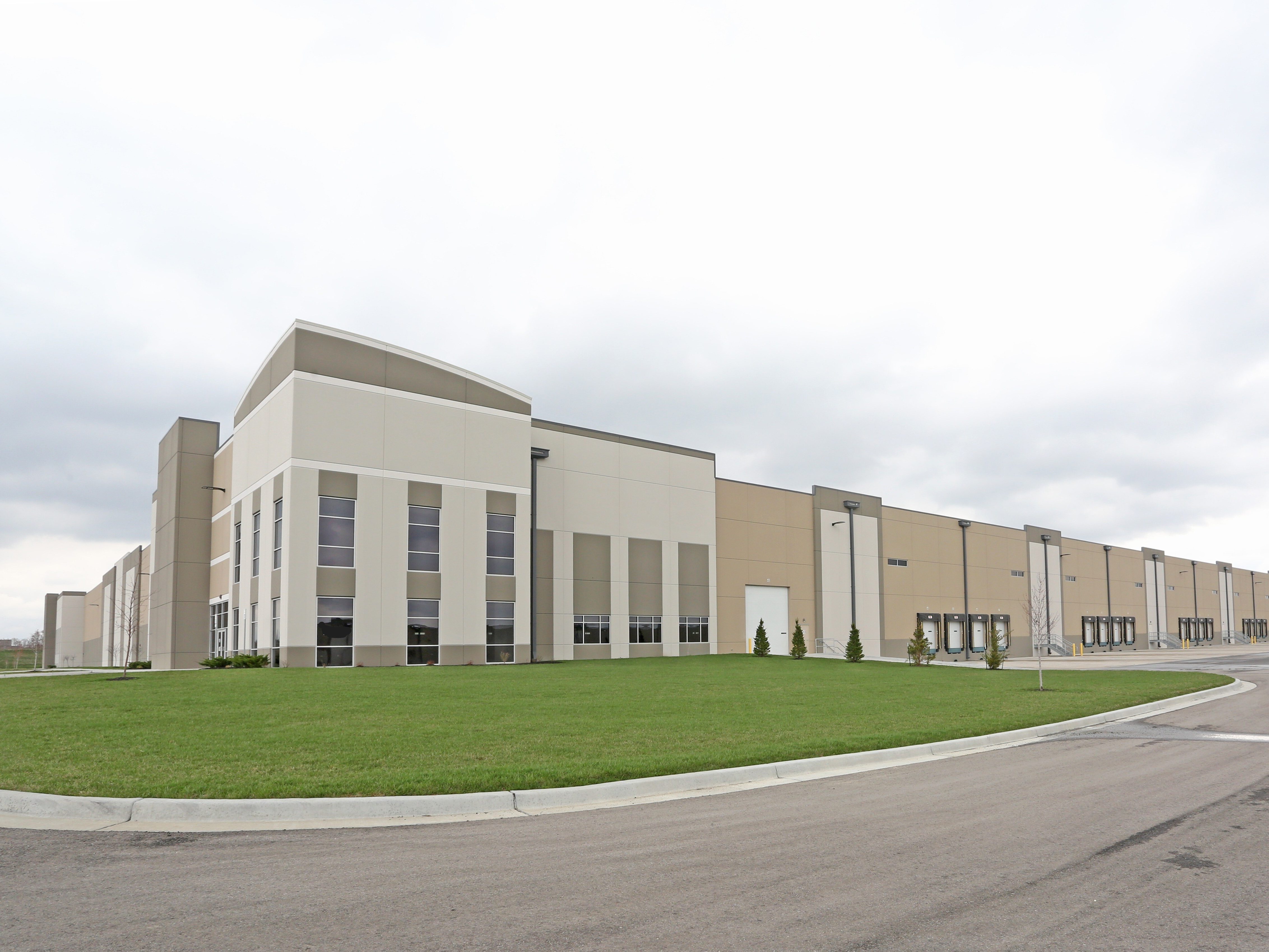 Exterior shot of one of the buildings within the industrial park known as Logistics Park Kansas City, in Edgerton, Kan.