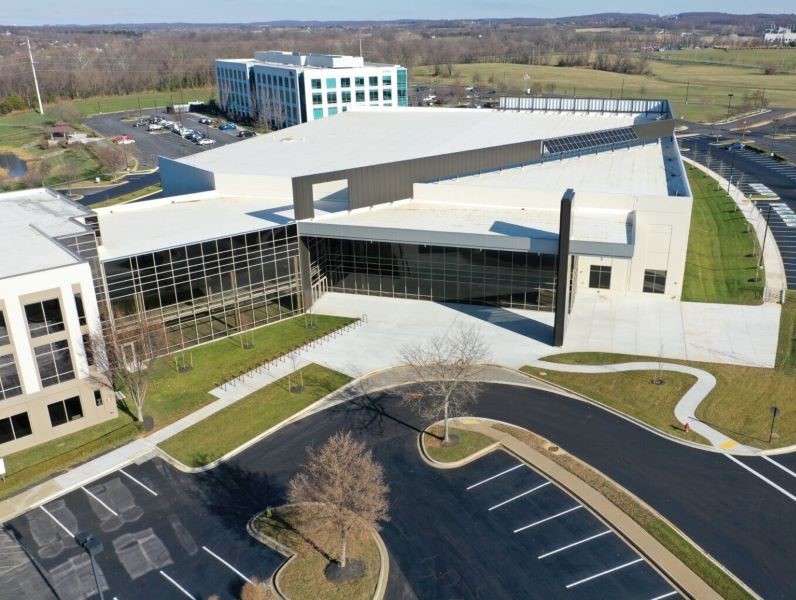 Rendering of the 8484 Progress Drive building within Riverside Research Park in Frederick, Md.