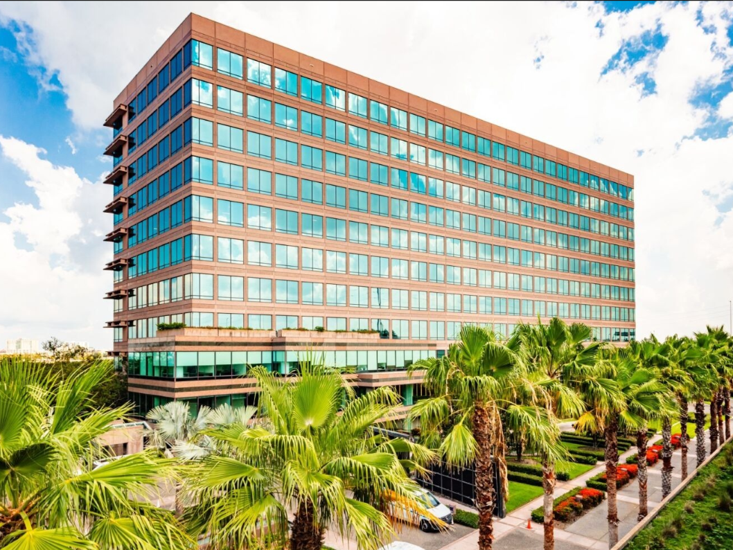 Exterior shot of Bayport Plaza, an 11-story, 264,718-square-foot office building in Tampa, Fla.