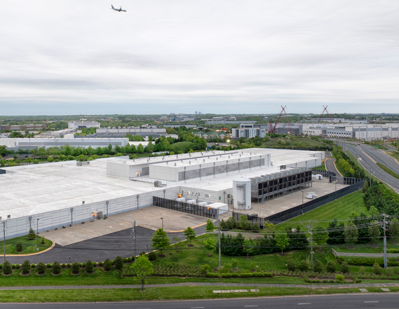 Aerial view of data centers in Ashburn, Va. Photo by Gerville