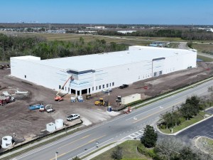 Aerial shot of Ambrose's industrial development dubbed Orlando Logistics Park at LeeVista.